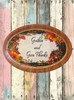 Hard Plastic OVAL TRAY Farmhouse Country Home Decor GATHER AND GIVE THANKS Wall Art Cottage Chic Kitchen Decor Bar Decor Victorian Decor Handmade Gift Idea &nbsp;- JAMsCraftCloset
