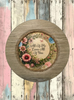 Plastic Light Brown Wood Grain CHARGER PLATE Farmhouse Country Wall Art ALL OF ME LOVES ALL OF YOU Handmade Valentine's Day Gift Idea - JAMsCraftCloset