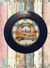 PLATE CHARGER NAVY BLUE PLASTIC ROUND DECOUPAGED Upcycled Repurposed Wall Art or Shelf Sitter WELCOME ABOARD Boat Decor Kitchen Decor Home Decor Wall Art Gift WEDDING - JAMsCraftCloset