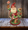 Shelf Sitters SANTA DANCING WITH TOYS Resin Vintage Holiday Decoration Christmas Decor Gift Idea Discontinued - JAMsCraftCloset