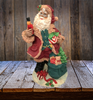 African American Ethnic Santa With Toys Wooden Vintage Holiday Decoration Christmas Decor Gift Idea - JAMsCraftCloset
