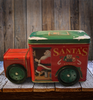 Tin Vintage Tin Box Company Design Santa's Express North Pole Delivery Truck Joy To The World Collectible Gift Idea - JAMsCraftCloset