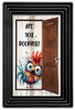 Digital Rectangle Graphic BATHROOM Design SVG-PNG-JPEG Decoupage Sublimation ARE YOU POOPING - BLUE CHICK - Farm Animal Download Crafters Delight - JAMsCraftCloset