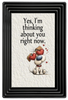 Digital Rectangle Graphic Design VALENTINE - YES I AM THINKING ABOUT YOU - PNG SVG PDF JPEG Farmhouse Country Home VALENTINE'S DAY HOLIDAY Decoupage Sublimation &nbsp;Design Gift Crafters Delight - JAMsCraftCloset