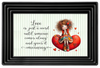Digital Rectangle Graphic Design VALENTINE - LOVE IS JUST A WORD - PNG SVG PDF JPEG Farmhouse Country Home VALENTINE'S DAY HOLIDAY Decoupage Sublimation &nbsp;Design Gift Crafters Delight - JAMsCraftCloset