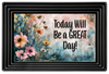 RECTANGLE SHAPED Digital Graphic Design VIBRANT FLORAL - TODAY WILL BE A GREAT DAY - PNG SVG Store or Shop Sign Farmhouse Country Home Cabin Wall Art Decor Gift Crafters Delight HAPPY CRAFTING - JAMsCraftCloset