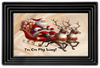 RECTANGLE SHAPED Digital Graphic Design SANTA IN SLEIGH - I AM ON MY WAY - PNG SVG Christmas Farmhouse Country Home Cabin Wall Art Decor Gift Crafters Delight HAPPY CRAFTING - JAMsCraftCloset