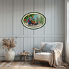 Hard Plastic OVAL TRAY Farmhouse Country Home Decor FARM FRESH SANTA Wall Art Cottage Chic Decor Kitchen Decor Victorian Christmas Holiday Decor Handmade Gift Idea &nbsp;- JAMsCraftCloset