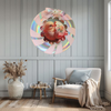 Plastic Round Pink and Silver TRAY Farmhouse Country Easter Decor CHICK IN EGG SHELL Wall Art HAPPY EASTER Cottage Chic Victorian Decor Handmade Gift Idea &nbsp;- JAMsCraftCloset