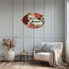 Hard Plastic OVAL TRAY Farmhouse Country Home Decor MERRY CHRISTMAS POINSETTIA Wall Art Cottage Chic Decor Kitchen Decor Victorian Christmas Holiday Decor Handmade Gift Idea &nbsp;- JAMsCraftCloset