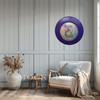PLATE CHARGER PURPLE PLASTIC ROUND Decoupaged Hand Painted Upcycled Repurposed Wall Art NOTHING SMELLS BETTER THAN THE PERSON YOU LOVE Home Decor Wall Art Gift - JAMsCraftCloset