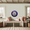 PLATE CHARGER PURPLE PLASTIC ROUND Decoupaged Hand Painted Upcycled Repurposed Wall Art NOTHING SMELLS BETTER THAN THE PERSON YOU LOVE Home Decor Wall Art Gift - JAMsCraftCloset