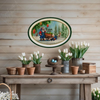 Hard Plastic OVAL TRAY Farmhouse Country Home Decor FARM FRESH SANTA Wall Art Cottage Chic Decor Kitchen Decor Victorian Christmas Holiday Decor Handmade Gift Idea &nbsp;- JAMsCraftCloset