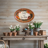 Hard Plastic OVAL TRAY Farmhouse Country Home Decor GATHER AND GIVE THANKS Wall Art Cottage Chic Kitchen Decor Bar Decor Victorian Decor Handmade Gift Idea &nbsp;- JAMsCraftCloset