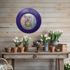 PLATE CHARGER PURPLE PLASTIC ROUND Decoupaged Hand Painted Upcycled Repurposed Wall Art NOTHING SMELLS BETTER THAN THE PERSON YOU LOVE Home Decor Wall Art Gift - JAMsCraftCloset