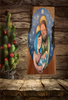 Wood Wall Art Plaque Minimalistic Nativity Scene Rectangle Decoupaged CHRISTMAS Holiday Home Decor Gift Idea - JAMsCraftCloset