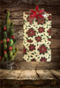 Clipboard Legal Size Vintage Upcycled Handcrafted Christmas Design CHRISTMAS POINSETTIAS Design Gift Idea Unique {{ JAMsCraftCloset }}