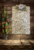 Clipboard Legal Size Vintage Upcycled Handcrafted Christmas Design CHRISTMAS GOLD SWIRLS AND SAYINGS Design Gift Idea Unique {{ JAMsCraftCloset }}