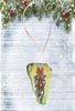 Antique West Virginia Roof Decoupaged Christmas Ornament - CHRISTMAS SWAG - Handmade Holiday Tree Decor Unique Country Farmhouse House Decor Gift - JAMsCraftCloset