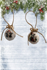 SCALLOP SEASHELL CHRISTMAS ORNAMENT- FARM ANIMALS Christmas Ornaments SET 3 - HOLIDAY DECOR - Handmade Hand Painted DECOUPAGED Repurposed Upcycled Gift SET OF 2 Ornaments - JAMsCraftCloset