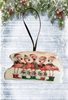 Antique West Virginia Roof Decoupaged Christmas Ornament - 5 Flamingos Fa La La La La - Handmade Holiday Tree Decor Unique Beach Lake House Gift - JAMsCraftCloset
