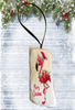 Antique West Virginia Roof Decoupaged Christmas Ornament - Flamingo With Lights Merry Christmas - Handmade Holiday Tree Decor Unique Beach Lake House Gift - JAMsCraftCloset