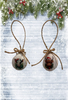 SCALLOP SEASHELL CHRISTMAS ORNAMENT- FARM ANIMALS Christmas Ornaments SET 6 - HOLIDAY DECOR - Handmade Hand Painted DECOUPAGED Repurposed Upcycled Gift SET OF 2 Ornaments - JAMsCraftCloset