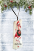 Antique West Virginia Roof Decoupaged Christmas Ornament - Flamingo Deck The Halls WREATH - Handmade Holiday Tree Decor Unique Beach Lake House Gift - JAMsCraftCloset