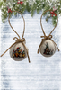 SCALLOP SEASHELL CHRISTMAS ORNAMENT- FARM ANIMALS Christmas Ornaments SET 2 - HOLIDAY DECOR - Handmade Hand Painted DECOUPAGED Repurposed Upcycled Gift SET OF 2 Ornaments - JAMsCraftCloset
