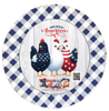 DIGITAL ROUND Graphic Design PATRIOTIC GOD BLESS AMERICA CHICKENS - PNG-JPEG-PDF-SVG-Decoupage-Sublimation Design Graphic Country Farmhouse Home Decor HOLIDAY Decor Gift Crafters Delight - JAMsCraftCloset