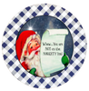 ROUND Digital Graphic Design SANTA - YOU ARE NOT ON THE NAUGHTY LIST - CHRISTMAS DESIGN PNG-JPEG-PDF-SVG-Decoupage-Sublimation Design Graphic Country Farmhouse Home Decor HOLIDAY Decor Gift Crafters Delight - JAMsCraftCloset