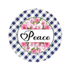 ROUND Digital Graphic Design PEACE Sublimation PNG SVG Country Farmhouse Sign Bedroom Child's Room Wall Art Decor Wreath Design Love Gift Crafters Delight HAPPY CRAFTING {{ JAMsCraftCloset }}