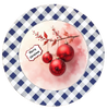 ROUND Digital Graphic Design MERRY CHRISTMAS - RED BULBS Gift First Home Sublimation Decoupage PNG SVG Country Farmhouse Home Decor Wall Art Decor Gift Crafters Delight - JAMsCraftCloset