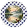 ROUND Digital Graphic Design HUNTERS AND FISHERMENS DELIGHT Lake Scene With Animals First Home Sublimation Decoupage PNG SVG Country Farmhouse Home Decor Wall Art Shelf Sitter Gift Crafters Delight - JAMsCraftCloset