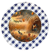ROUND Digital Graphic Design HAPPY FALL - FOX BUNNIES and LEAVES Decor Lake Scene With Animals First Home Sublimation Decoupage PNG SVG Country Farmhouse Home Decor Wall Art Shelf Sitter Gift Crafters Delight - JAMsCraftCloset
