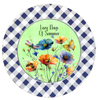 ROUND Digital Graphic Design LAZY DAYS OF SUMMER Green With Dragonfly Butterfly Bee Floral Wedding Gift First Home Sublimation Decoupage PNG SVG Country Farmhouse Home Decor Wall Art Shelf Sitter Gift Crafters Delight - JAMsCraftCloset