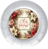 ROUND Digital Graphic Design MERRY CHRISTMAS POINSETTIAS - CHRISTMAS DESIGN PNG-JPEG-PDF-SVG-Decoupage-Sublimation Design Graphic Country Farmhouse Home Decor HOLIDAY Decor Gift Crafters Delight - JAMsCraftCloset