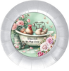 ROUND Digital Graphic Design WELCOME TO THE COOP 2 Rooster Floral Wedding Gift First Home Sublimation Decoupage PNG SVG Country Farmhouse Home Kitchen Decor Wall Art Shelf Sitter Gift Crafters Delight - JAMsCraftCloset