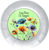 ROUND Digital Graphic Design LAZY DAYS OF SUMMER Green With Dragonfly Butterfly Bee Floral Wedding Gift First Home Sublimation Decoupage PNG SVG Country Farmhouse Home Decor Wall Art Shelf Sitter Gift Crafters Delight - JAMsCraftCloset