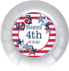 ROUND Digital Graphic Design PATRIOTIC HAPPY 4TH - DESIGN PNG-JPEG-PDF-SVG-Decoupage-Sublimation Design Graphic Country Farmhouse Home Decor HOLIDAY Decor Gift Crafters Delight - JAMsCraftCloset