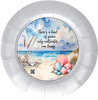 DIGITAL ROUND Graphic Design - KIND OF PEACE SALTWATER BRINGS - Beach Coastal Decor Wedding Gift HOME DECOR Sublimation Decoupage PNG SVG PDF JPEG Wall Art Shelf Sitter Gift Crafters Delight - JAMsCraftCloset
