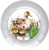 ROUND Digital Graphic Design MAMA DUCK AND BABBIES Decor Lake Scene With Animals First Home Sublimation Decoupage PNG SVG Country Farmhouse Home Decor Wall Art Shelf Sitter Gift Crafters Delight - JAMsCraftCloset