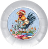 ROUND Digital Graphic Design HEN WITH WATERING CAN Wedding Gift First Home Sublimation PNG SVG Country Farmhouse Home Decor Wall Art Kitchen or Coffee Bar Decor Gift Crafters Delight - JAMsCraftCloset