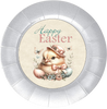 ROUND DIGITAL Graphic Design CHICK WITH HAT AND BUTTERFLIES - HAPPY EASTER Sublimation PNG SVG Country Farmhouse Home Decor Sign Shelf Sitter Wall Art Decor Wreath EASTER Design Gift Crafters Delight - JAMsCraftCloset
