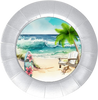 ROUND Digital Graphic Design BEACH SCENE 2 Sublimation PNG SVG Beach House Sign KITCHEN Wall Art Decor Wreath Design Gift Crafters Delight HAPPY CRAFTING {{ JAMsCraftCloset }}