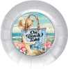 DIGITAL ROUND Graphic Design - ON BEACH TIME - Beach Coastal Decor Wedding Gift HOME DECOR Sublimation Decoupage PNG SVG PDF JPEG Wall Art Shelf Sitter Gift Crafters Delight - JAMsCraftCloset