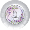 ROUND Digital Graphic Design Purple Lilac Lavender Floral - Wedding Gift KITCHEN DECOR Sublimation Decoupage PNG SVG PDF JPEG Country Farmhouse Home Decor Gift Crafters Delight - JAMsCraftCloset
