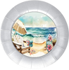 ROUND Digital Graphic Design BEACH SCENE 4 Sublimation PNG SVG Beach House Sign KITCHEN Wall Art Decor Wreath Design Gift Crafters Delight HAPPY CRAFTING {{ JAMsCraftCloset }}