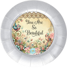 ROUND Digital Graphic Design YOU ARE SO BEAUTIFUL Wedding Gift First Home Sublimation Decoupage PNG SVG Country Farmhouse Home Decor Wall Art Shelf Sitter Gift Crafters Delight - JAMsCraftCloset