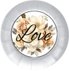 ROUND Digital Graphic Design LOVE Sublimation PNG SVG Country Farmhouse Sign Bedroom Child's Room Wall Art Decor Wreath Design Love Gift Crafters Delight HAPPY CRAFTING {{ JAMsCraftCloset }}